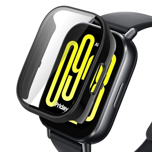 YealRed For Xiaomi Redmi Watch 5 Active �ی�P�[�X �y�� PC+�����K���X�J�o�[ 9H�d�x ���t���ȒP ��̌^ �S�ʕی� �L�Y�h�~ �ϏՌ� HD�����ߗ� �w��h�~ ���˒ጸ Xiaomi Redmi Watch 5