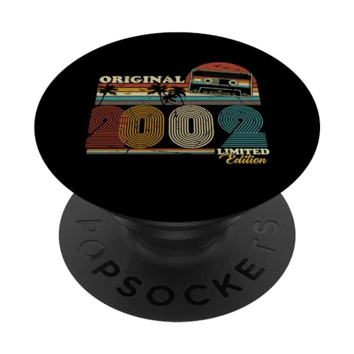 2002 Vintage Cumpleaños Retro Edición Limitada Hombres Mujer PopSockets PopGrip Intercambiable