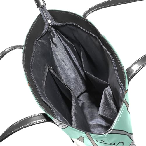 Image of Top Handle Bag for Women Vegan Leather Lady Purse Shoulder Bag