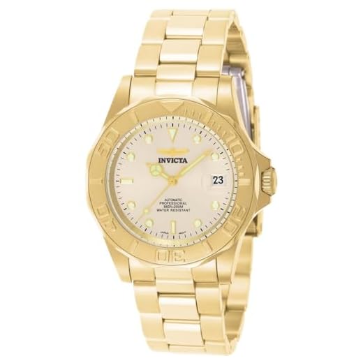 Invicta 9010 Pro Diver Montre Unisex acier inoxydable Automatique Cadran champagne