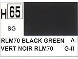  Gunze H65 Vert Noir Satiné peinture acrylique 10 ml