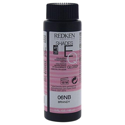 Redken Shades EQ Color Gloss Hair Color for Unisex, 06NB Brandy, 2 Ounce