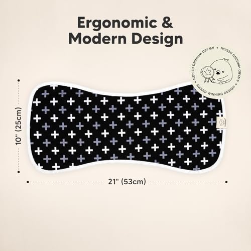 image for KeaBabies Organic Burp Cloths Baby Boy & Girl - 5-Pack Super Absorbent