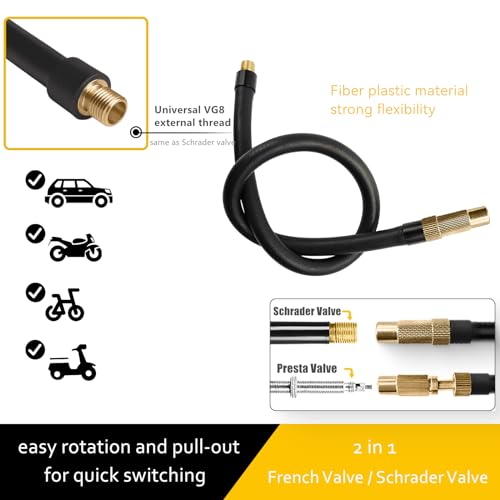 sciuU 2-in-1 Schrader & Presta Valve Adapter - Image 2