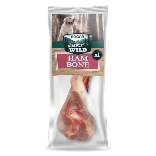 Bogar - Simply Wild - Chuches para Perros - Snacks Naturales como Suplemento Alimenticio - Hueso de Jamón Seco - 100% Fémur de Cerdo - Premios Saludables para Mascotas - Ayuda a la Masticación