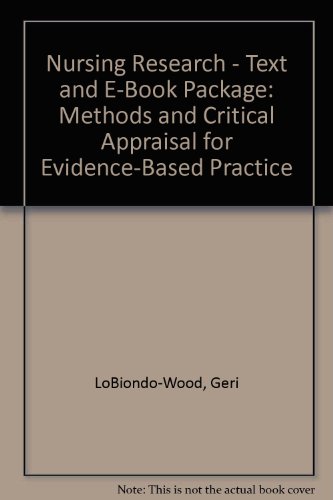 Nursing Research - Text and E-Book Package: Met... 0323060153 Book Cover