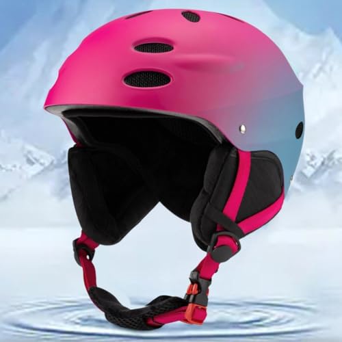 Casco de esquí de moda con protección para cabeza degradada 8
