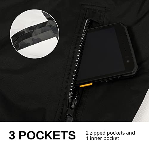 Lansbojun Mens Windbreaker Jackets Hooded Water-Resistant Wind Breakers Casual Sportswear Army Green Xxl #TOP2