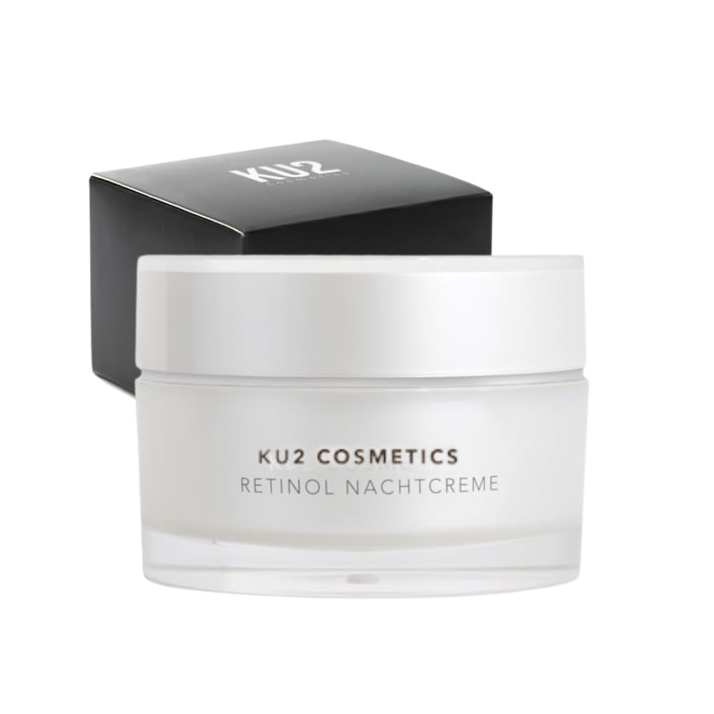 KU2 Crema notte al retinolo | Crema nutriente al retinolo per il viso con olio di jojoba | Crema anti-invecchiamento che favorisce la produzione di collagene nella pelle | Cura generale della pelle e