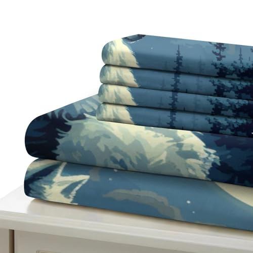 Housses de couettes loup lit single microfibre contre transpiration - 6