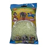 Hama Perline 201 – 55 sacchetti con circa 3000 perline midi con diametro di 5 mm in verde chiaro, divertimento creativo per grandi e piccini