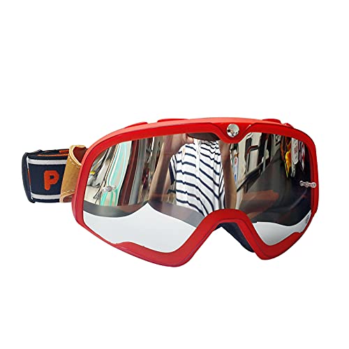 Occhiali da moto retrò Steampunk Rame Vintage Biker Eyewear Goggles Antivento Antivento