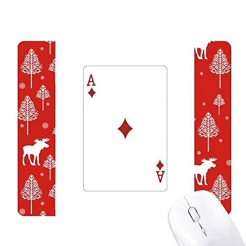 Souris de Noël woods forêt au motif de cartes à jouer pour une table de fête magique