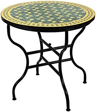 Amazon.de ORIGINAL Marokkanischer Mosaiktisch Gartentisch ø 80cm Groß