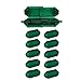 CordSafe Plus Extension Cord Plug Connection Protective Safety Cover, Water-Resistant Indoor Outdoor,Patio Bistro String Holiday Christmas Lights, Inflatables, Power Tools Fans Green 10pk