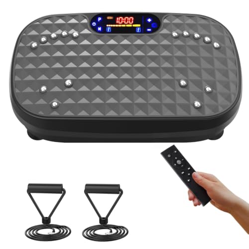 Image of Vibration Plate Fitness Platform Exercise Machine Vibrating Shaking Full Body Shaker Workout Vibrate Stand Shake Board Sport for Weight Loss Fat Burner for Gym Home Office