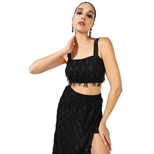 Image of Campus Sutra Women's Co-Ord Set For Casual Wear | Polyester Breathable Fabric Clothing Set Crafted With Comfort Fit And High Performance For Everyday Wear |