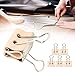 5PCS Clips Large Protective Leather Clips Strong and Reusable for Office Home School