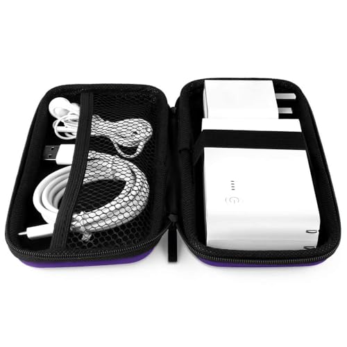 Image of iMangoo Travel Essential Electronics Organizer Charger Case Carrying Pouch | 6.5x3.2x1 inch Power Bank Tech Accessories Protective Storage Shockproof Portable Purse Men Women School Office Trips Must Have