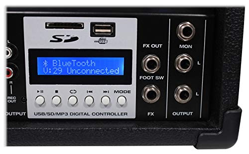 Rockville 12 Channel 4800W Powered Mixer, 7 Band Eq, Effects, Usb, 48V (Rpm109) #TOP3
