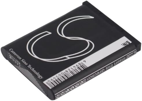 Назад view of the Enyuly replacement battery with a barcode.