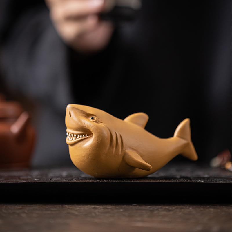 へドラ、陶芸、toy Amazon.com | Hormsdar Yixing Purple Clay Shark Tea Pet Cute