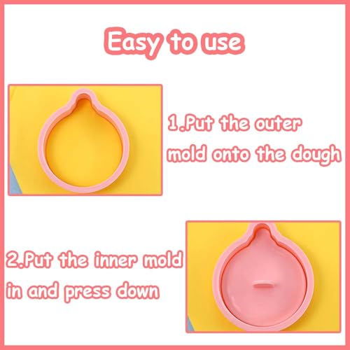 8 Piece Mini Christmas Cookie Cutters - 3D Raised Design Cookie Stamps - Mini Snowman, Jingle Bell, Santa, Gingerbread Man, Baking Molds - Christmas Ornament Cookie Cutter Set