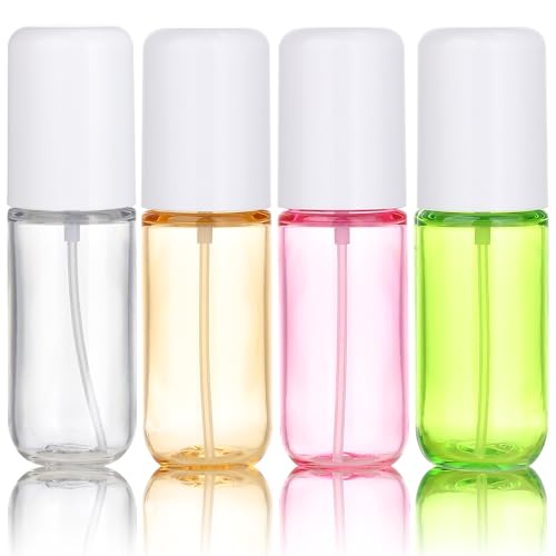 KREMORV Bottiglie Spray Da Viaggio 40ml Vuoto Plastica Trasparente Colore Flacone Mini Flacone Spray per Viaggio e Vita Quotidiana
