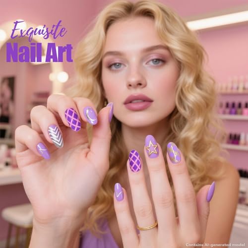 Image of Artdone 10pcs Nail Art Brushes Set, Dotting Tools,Striping Brushes for Long Lines, Thin Details, Sculpting Pattern Tracing Stylus, Ball Embossing Stylu,Fine Drawing Pen For Gel Polish Design Supply