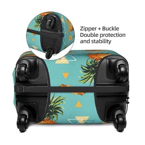 Tropical Fruit Pineapple Print Luggage Suitcase Cover Protector Luggage Washable Covers With Concealed Zipper4