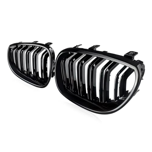 Calandre BMW E60 noire double lame pour remplacer la grille usée - 2