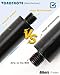 Vondynote Set of 2 Speaker Poles for Subwoofer 35mm Speaker Pole Mount Height Adjustable Fits M20 Threaded Mount