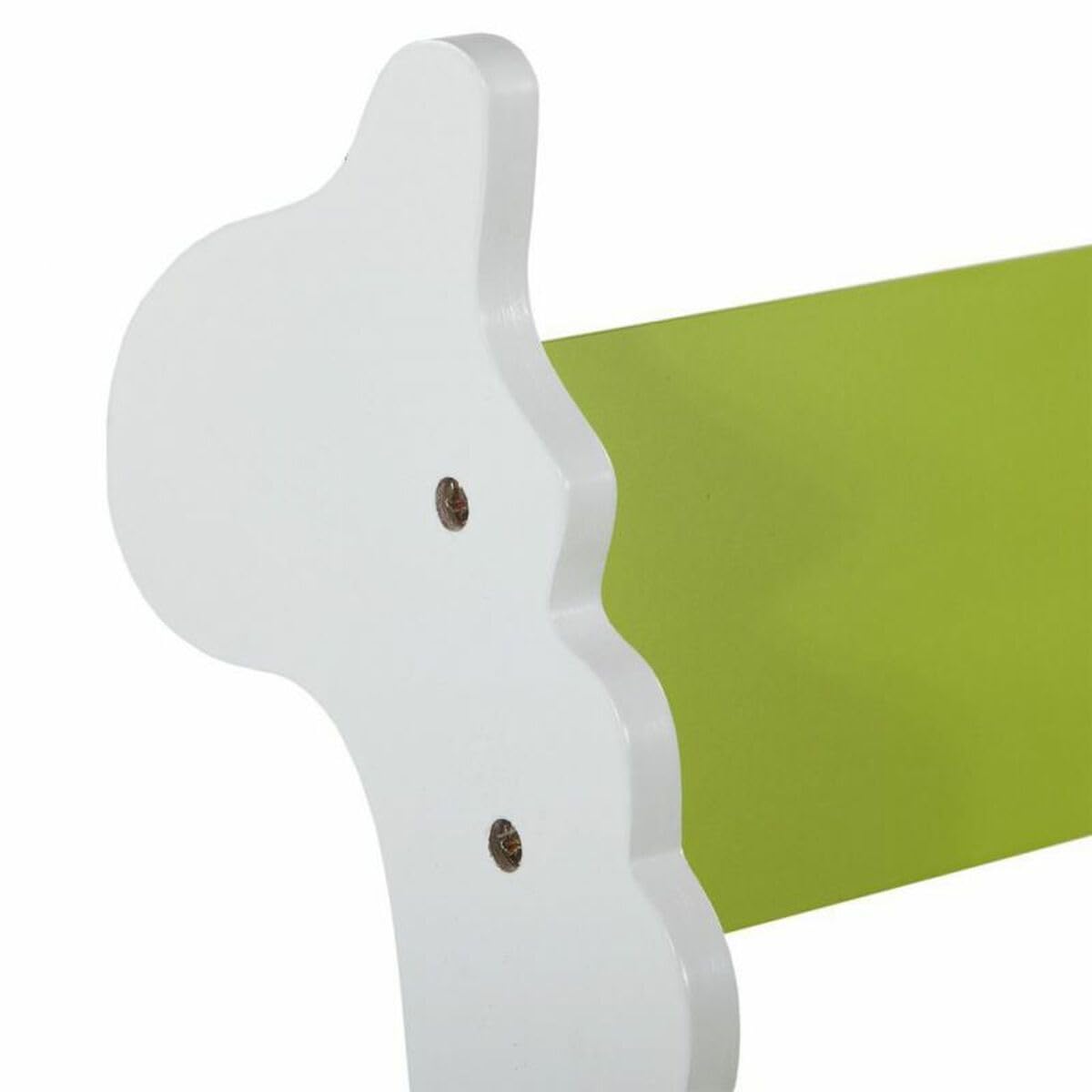 Kit Mecedora Infantil Madera Lac. Blan. Verde