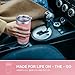 VQRRCKI 20 oz Tumbler Stainless Steel Tumblers Bulk with Lid Double Wall Insulated Coffee Tumbler Cups for Hot & Cold Drinks Powder Coated Travel Coffee Tumbler Mug Metal (Rose Pink, 6 pack)