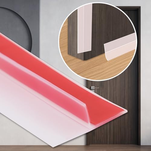 Amazon.com: Coengwui Peel and Stick Shower Door Draft Stopper, T-Shaped ...