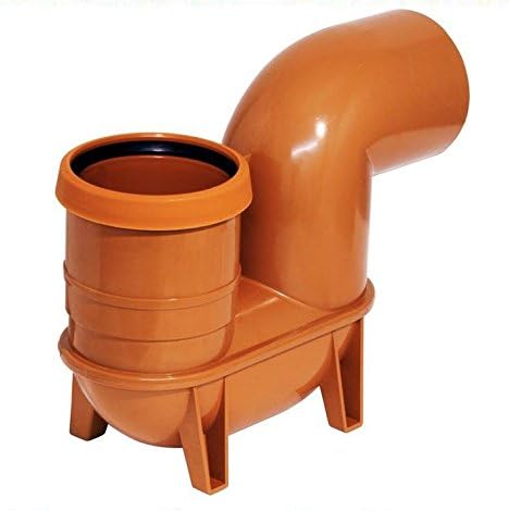 110mm Underground Drainage Low Back P Trap Gulley upvc
