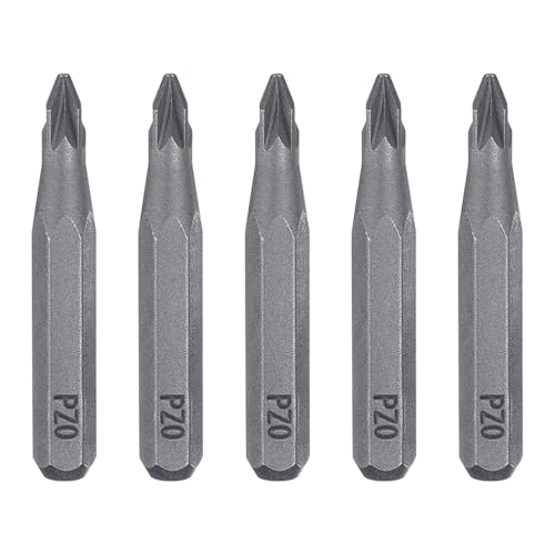 Image of sourcing map 5pcs PZ0 Screwdriver Bit 5/32" Hex Shank 28mm Length S2 Steel Magnetic Phillips Slotted Hex Screw Driver Bits for Electric Manual Screwdrivers Precision Repair