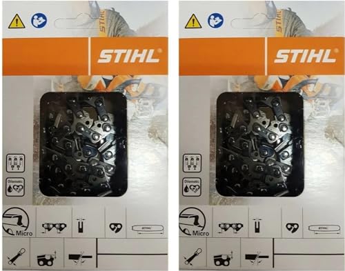 Stihl 2 Pack 26RM3 68 Drive Links Rapid Micro Chainsaw Chain 18 .325 Pitch .063 Gauge for MS 250