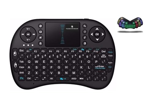 Mini clavier portable touches lumineuses RBG et souris haute précision