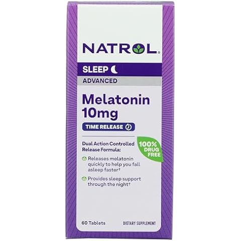 NATROL Advanced Sleep Melatonin 10mg, 60 CT Cover
