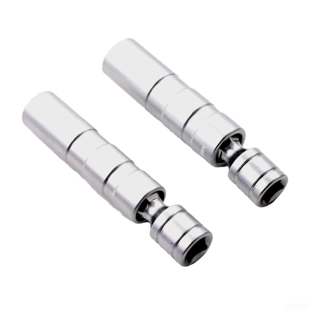 Juego de llaves de bujía de 10 piezas con giro magnético, kit de llaves de acero al cromo vanadio para reparación de automóviles, incluye unidad de 3/8 pulgadas y barra de extensión de 10
