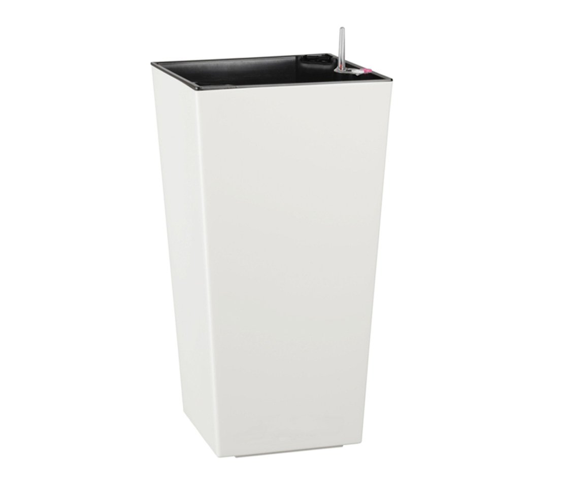 Dehner Elise – Maceta con sistema de autorriego, plástico, aprox. 36 X 20 X 20 CM, color blanco