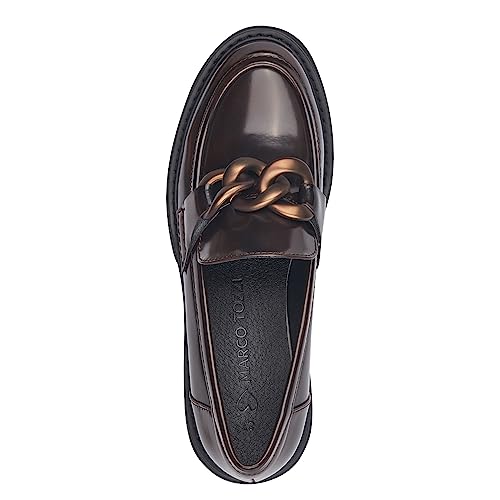 Image of MARCO TOZZI Women's Elegant Vegan Loafer with Heel