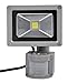 Produktbild 10W/20W/30W/50W/100W LED Fluter Strahler + Bewegungsmelder Scheinwerfer Flutlichtstrahler kaltweiß Lampe Licht Flutlicht Außenstrahler wasserdicht IP65 Wandleuchte (10 Watt)