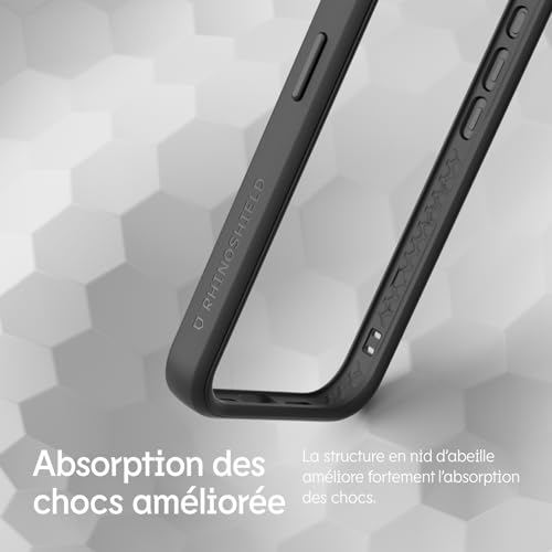 Coque compatible iPhone 15 antichoc RhinoShield Mod NX rouge - 5