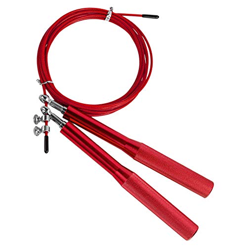 Festnight 10 pés de velocidade ajustável pular corda rolamento de esferas antiderrapante pular corda