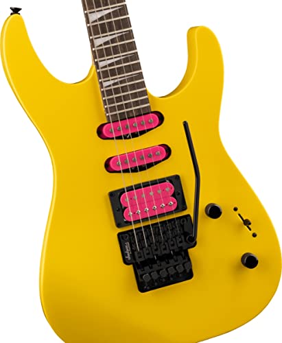 Jackson X Series Dinky™ DK3XR HSS, Laurel Fingerboard, Caution Yellow - Les Beatles, Paul McCartney, John Lennon, RIngo Starr, George Harrison Jackson X Series Dinky™ DK3XR HSS, Laurel Fingerboard, Caution Yellow – Image 5