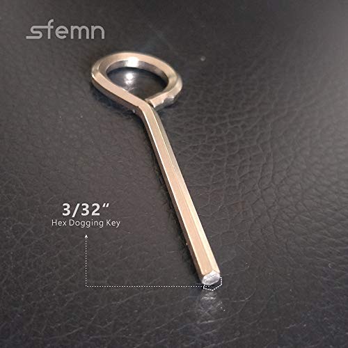 3/32” Hex Key Dogging Key Allen Key With Full Loop, Allen Wrench Door Key, Solid Metal – 10 Packs #TOP1