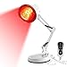 Infrarotlampe, 150W Infrarotlichtlampe Wärmelampe, 10 Stufen Temperatur Einstellbar mit Timer, Infrarotlicht Rotlichtlampe Wärmelampe fur Schmerzlinderung