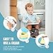 Portable Potty for Toddler Travel Foldable Potty Seat for Toddler Training Toilet for Kids Boys Girls Car On The Go Potty Travel Toilet Chair for Camping Park Indoor/Outdoor